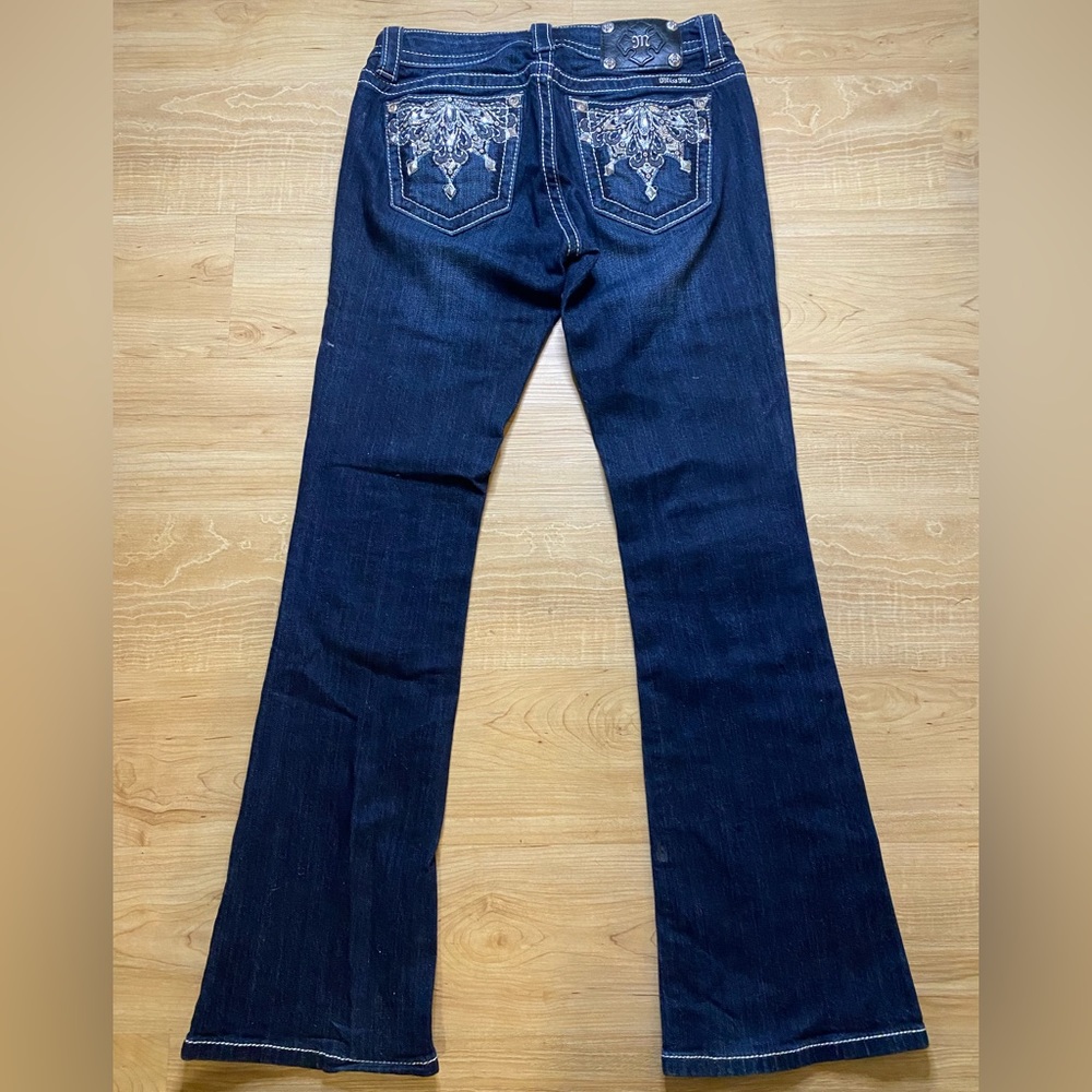 Miss Me Mid-Rise Signature Bootcut Dark Wash Jeans size 27